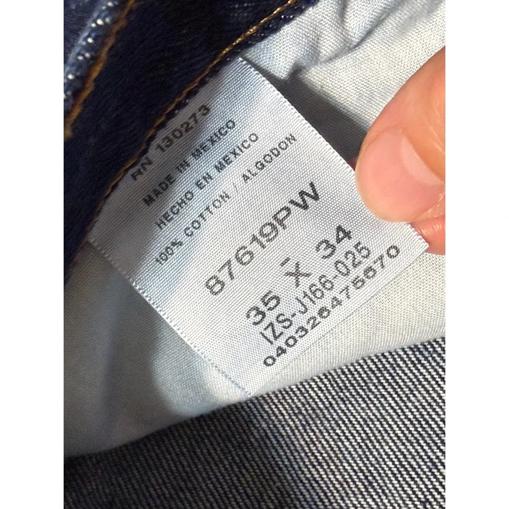 Rustler Regular Fit Jeans Mens 35x34 Blue Adult Straight Leg Denim Excellent